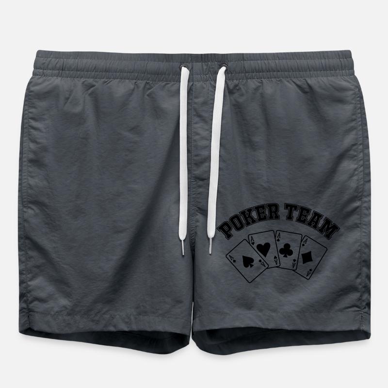 Poker Team - Swim Trunks - anthracite