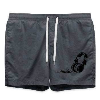 musique - Short de bain - charbon - Devant - AI Model Male 185 light (185cm)