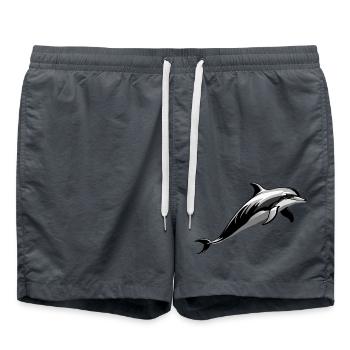 Dauphin - Mignon Ocean Pet Design - Short de bain - charbon - Devant - AI Model Male 185 light (185cm)