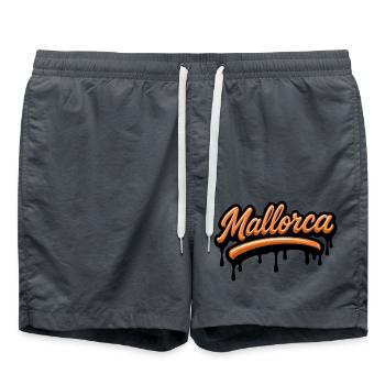 Lettrage de Majorque - Short de bain - charbon - Devant - AI Model Male 185 light (185cm)