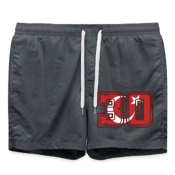 Hakkari - Short de bain - charbon - Devant - AI Model Male 185 light (185cm)
