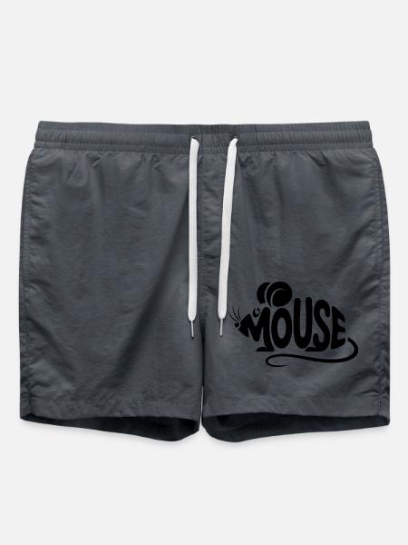 Mouse - Cool Bird Logo - Swim Trunks - anthracite