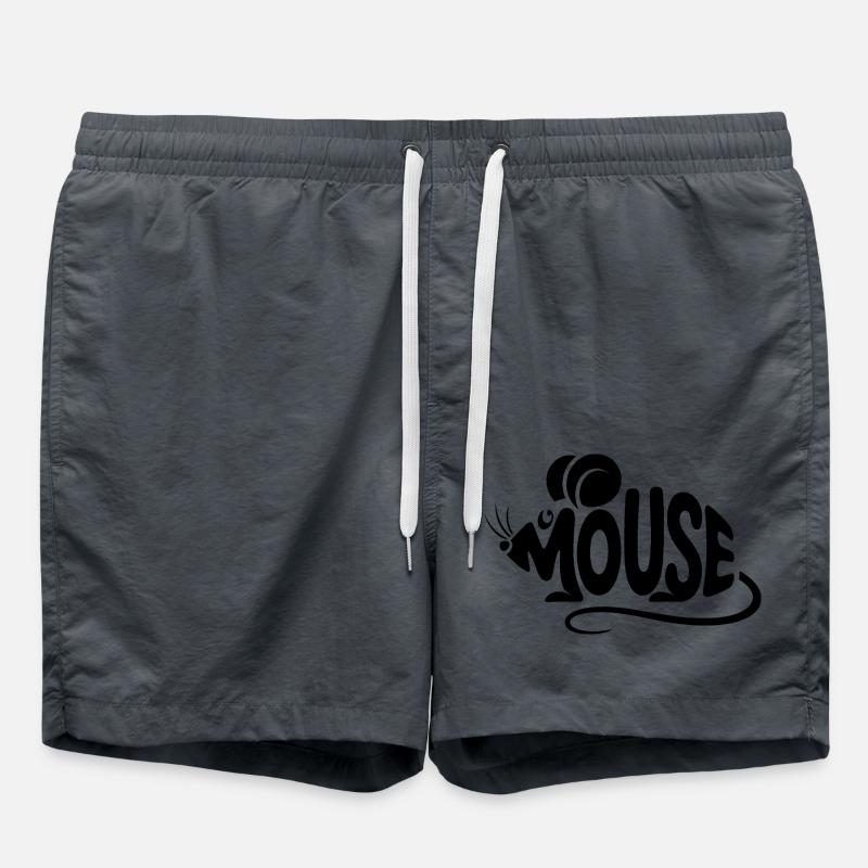 Mouse - Cool Bird Logo - Swim Trunks - anthracite