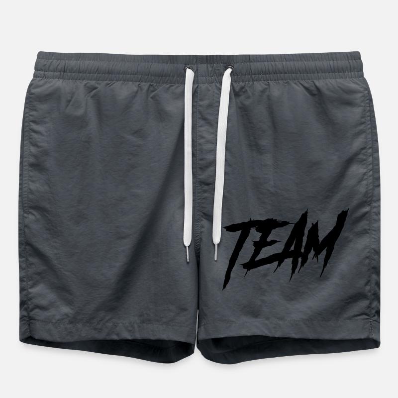 team - Swim Trunks - anthracite