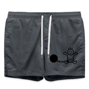 captured_baby - Short de bain - charbon - Devant - AI Model Male 185 light (185cm)