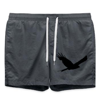 Red Milan - Red Kite - Swim Trunks - anthracite - Front - AI Model Male 185 light (185cm)