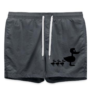 Duck Family - Swim Trunks - anthracite - Front - AI Model Male 185 light (185cm)