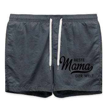 Beste Mama der Welt - Badeshorts - Anthrazit - Vorne - AI Model Male 185 light (185cm)