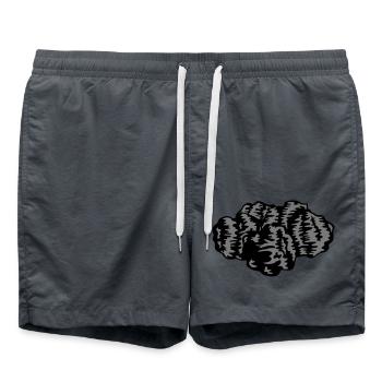 Beaucoup de morceaux de charbon - Short de bain - charbon - Devant - AI Model Male 185 light (185cm)