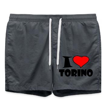 Torino - Swim Trunks - anthracite - Front - AI Model Male 185 light (185cm)