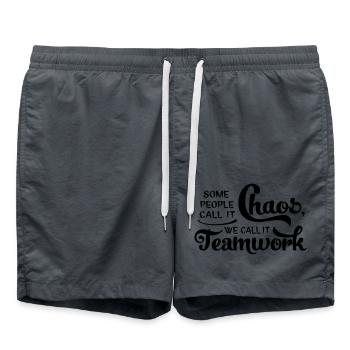chaos - Short de bain - charbon - Devant - AI Model Male 185 light (185cm)