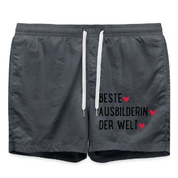 BESTEAUSBILDERIN - Badeshorts - Anthrazit - Vorne - AI Model Male 185 light (185cm)