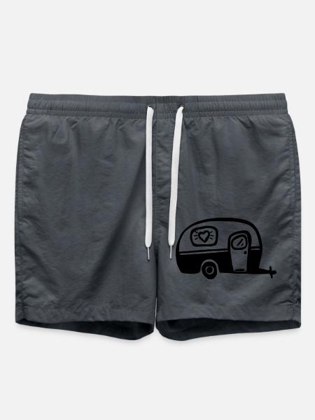 Wohnmobil Zelten Geschenk Wohnwagen Campen Camping - Badeshorts - Anthrazit
