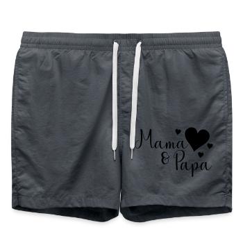 Mama und Papa - Badeshorts - Anthrazit - Vorne - AI Model Male 185 light (185cm)