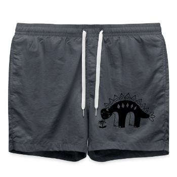 Mignon petit dinosaure à l’odeur de fleur - Short de bain - charbon - Devant - AI Model Male 185 light (185cm)