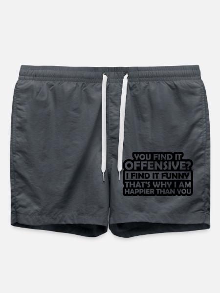 You find it offensive - Swim Trunks - anthracite