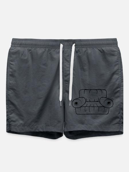 Couch Sofa Wohnzimmer Möbel - Badeshorts - Anthrazit