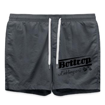 Bottrop - Lieblingsort mit Stadtnamen - Badeshorts - Anthrazit - Vorne - AI Model Male 185 light (185cm)