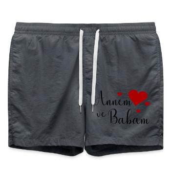 Annem ve Babam - Badeshorts - Anthrazit - Vorne - AI Model Male 185 light (185cm)