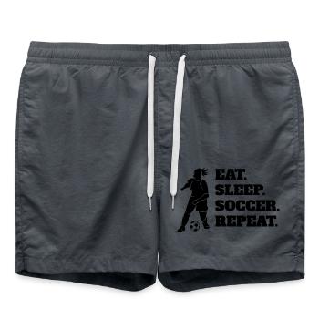 Soccer Soccer Coach Soccer Player Soccer Player - Swim Trunks - anthracite - Front - AI Model Male 185 light (185cm)