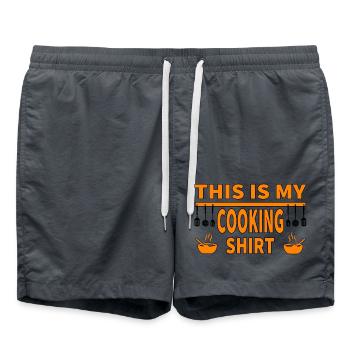 Cook - Swim Trunks - anthracite - Front - AI Model Male 185 light (185cm)