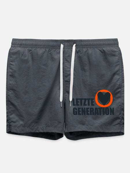 Letzte Generation - Design 4 - Badeshorts - Anthrazit