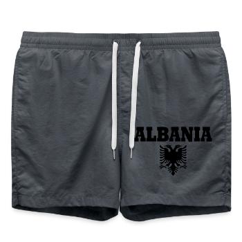 Albanien - Badeshorts - Anthrazit - Vorne - AI Model Male 185 light (185cm)