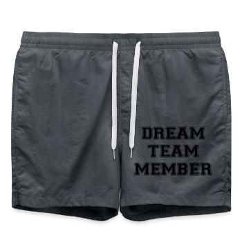 Dream Team Member - Badeshorts - Anthrazit - Vorne - AI Model Male 185 light (185cm)