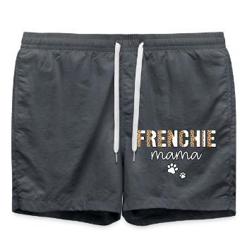 Frenchie mama - Badeshorts - Anthrazit - Vorne - AI Model Male 185 light (185cm)