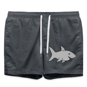 Haifisch Haie Fisch angeln - Badeshorts - Anthrazit - Vorne - AI Model Male 185 light (185cm)