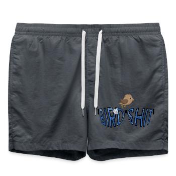 BIRDSHIT bird - #BIRDSHIT sunglasses - Swim Trunks - anthracite - Front - AI Model Male 185 light (185cm)