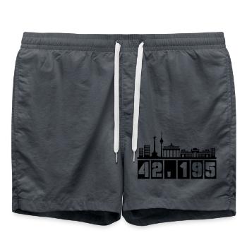 Berlin Skyline Marathon - Short de bain - charbon - Devant - AI Model Male 185 light (185cm)