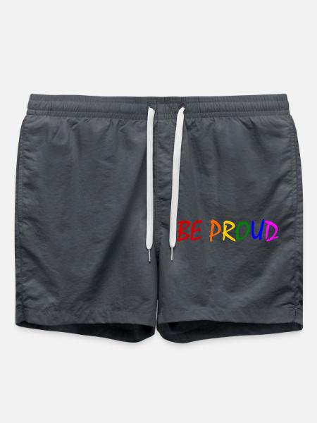 Be proud - Badeshorts - Anthrazit