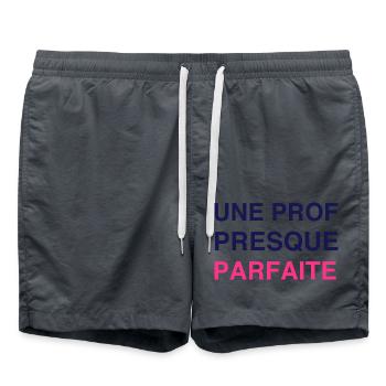 School / Teacher / Teacher / Teacher / Teacher - Swim Trunks - anthracite - Front - AI Model Male 185 light (185cm)
