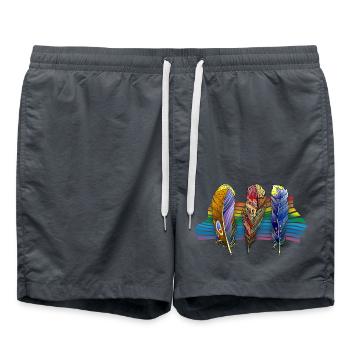 Pen - Swim Trunks - anthracite - Front - AI Model Male 185 light (185cm)