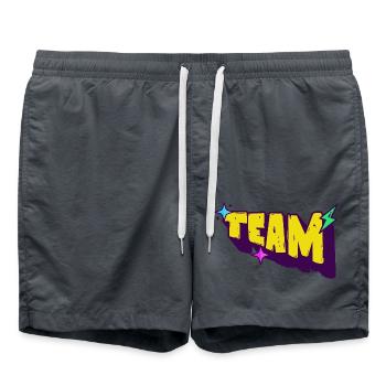 Équipe - Short de bain - charbon - Devant - AI Model Male 185 light (185cm)