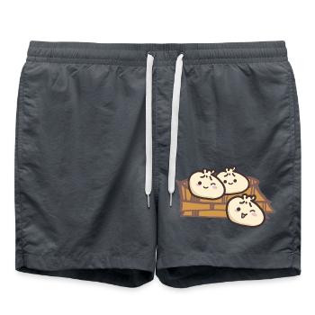 Süsse Asia Knödel - Badeshorts - Anthrazit - Vorne - AI Model Male 185 light (185cm)
