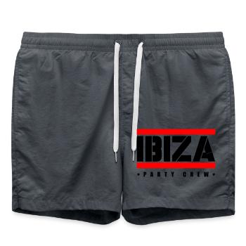 Équipe de fête à Ibiza - Short de bain - charbon - Devant - AI Model Male 185 light (185cm)