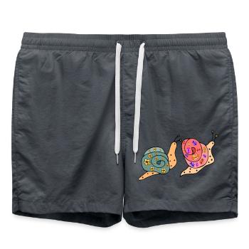 Escargots - Short de bain - charbon - Devant - AI Model Male 185 light (185cm)