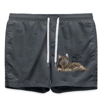 spirit of nature - Badeshorts - Anthrazit - Vorne - AI Model Male 185 light (185cm)