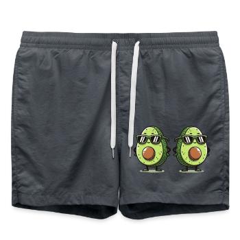 Avocado Comic 2 - Badeshorts - Anthrazit - Vorne - AI Model Male 185 light (185cm)