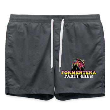 Formentera Party Crew Holidays - Swim Trunks - anthracite - Front - AI Model Male 185 light (185cm)