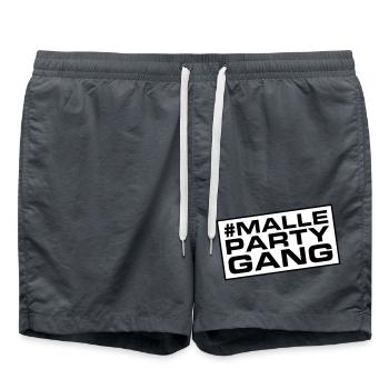 Malle Party Gang Mallorca - Badeshorts - Anthrazit - Vorne - AI Model Male 185 light (185cm)