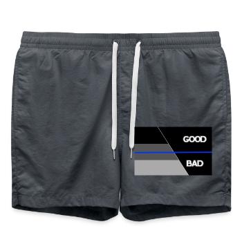 Shadow blueline good bad - Badeshorts - Anthrazit - Vorne - AI Model Male 185 light (185cm)