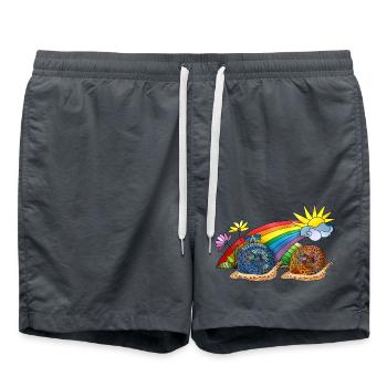 Escargots - Short de bain - charbon - Devant - AI Model Male 185 light (185cm)