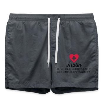 Médecin - Short de bain - charbon - Devant - AI Model Male 185 light (185cm)