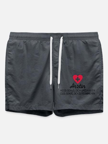 Ärztin - Badeshorts - Anthrazit
