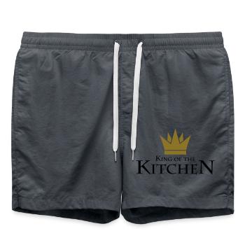 King Of The Kitchen - Badeshorts - Anthrazit - Vorne - AI Model Male 185 light (185cm)