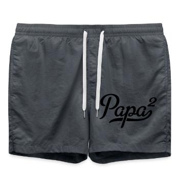 Papa - Short de bain - charbon - Devant - AI Model Male 185 light (185cm)