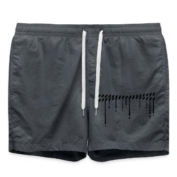 Sperrung Tropfen Sicherheitsband - Badeshorts - Anthrazit - Vorne - AI Model Male 185 light (185cm)